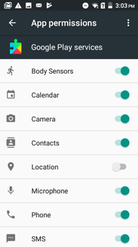 Google Play Services Screenshot 2